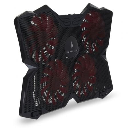 Surefire Soporte Refrigerante Bora para Portátiles hasta 17 pulgadas con Iluminación LED Roja
